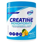 Kreatyna - 6PAK Creatine Monohydrate 500 g Jar Lemon (5902811810692) - miniaturka - grafika 1