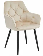 Krzesła - Beżowe stylowe krzesło pikowane T0-Z53 - miniaturka - grafika 1