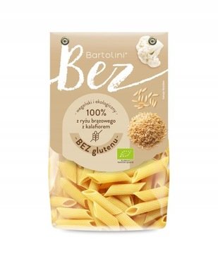 Makaron bezglutenowy z ryżu brązowego penne bio 250g Bartolini