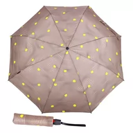 Parasole - Parasol damski składany Knirps T.200 Ecorepel, zielone kropki - miniaturka - grafika 1