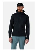 Bluzy męskie - Bluza funkcjonalna ROSSIGNOL Mid Layer Thin Fz czarna S - miniaturka - grafika 1