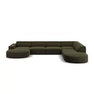 Narożniki - Zielona aksamitna sofa narożna (prawy narożnik) Jodie - Micadoni Home - miniaturka - grafika 1