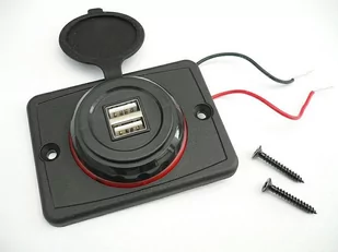 Ładowarka 2x USB 4,1A Gniazdo Samochodowe 12V 24V - Przedłużacze i rozgałęźniki - miniaturka - grafika 1