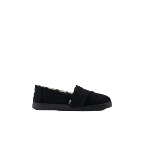 TOMS Espadryle Classic, Płaskie Mokasyny, Czarne Czarne Heritage Canvas, 38 EU