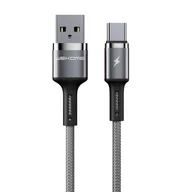 Kable USB - WK Design Kingkong kabel USB - USB Typ C Power Delivery QuickCharge 3 A 1 m czarny (WDC-128c) - miniaturka - grafika 1