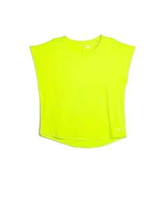 Koton Damska koszulka sportowa z okrągłym dekoltem, z krótkim rękawem, Neon Green (NY0), XL - Koszulki i topy damskie - miniaturka - grafika 1