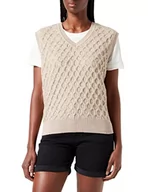 Swetry damskie - G-STAR RAW Damski sweter z luźnym pulowerem Cable Spencer, Beżowy/khaki (Dk Brick C928-1214), L - miniaturka - grafika 1