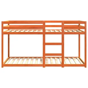 Łóżko piętrowe, woskowy brąz, 90x200 cm, lite drewno sosnowe Lumarko! - Łóżka dla dzieci i młodzieży - miniaturka - grafika 5