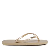 Klapki i japonki damskie - Japonki Roxy ARJL100663 Złoty - miniaturka - grafika 1