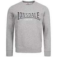 Bluzy męskie - Lonsdale Bluza męska Berger Lp181 szary Marl Grey 3xl 117029 - miniaturka - grafika 1