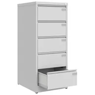 Meble i wyposażenie gabinetów medycznych - Szafka medyczna na rzędy kartotek format A5 SZK 304 LX - miniaturka - grafika 1