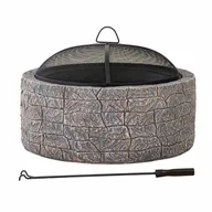 Paleniska ogrodowe - Palenisko ogrodowe z pokrywą 66 cm imitacja betonu Sunjoy - miniaturka - grafika 1