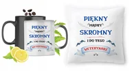 Gadżety dla niej i dla niego - Dla Weterynarza Zestaw Kubek Magiczny + Poduszka z Nadrukiem ze Zdjęciem - miniaturka - grafika 1