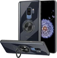 Etui i futerały do telefonów - Trumsen Etui na telefon Silikonowe etui ze stojakiem na pierścień do serii Samsung Galaxy Przezroczyste Samsung Galaxy S9 Plus - miniaturka - grafika 1