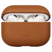 Akcesoria do słuchawek - UNIQ etui Terra obudowa Skórzana do Apple AirPods Pro 2 gen. Genuine Leather brązowy/toffee brown - miniaturka - grafika 1