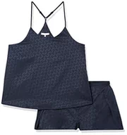 Kapcie damskie - Tommy Hilfiger Damskie pudełko prezentowe Pj Ss Cami i Kapcie Zestawy Prezentowe, Pustynne Niebo Tonal Monogram, L, Monogram tonalny pustynnego nieba, L - miniaturka - grafika 1