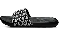 Klapki i japonki męskie - Nike Victori One Slide Print klapki męskie, Czarny Bia?y Czarny, 48 EU - miniaturka - grafika 1