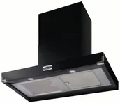 Okapy kuchenne - Falcon Contemporary 90 Czarny chrom - miniaturka - grafika 1