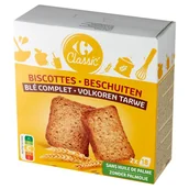 Pieczywo chrupkie - Carrefour Classic Sucharki z mąką pełnoziarnistą 300 g - miniaturka - grafika 1