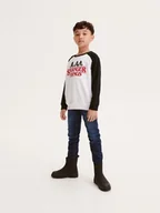 Bluzki dla chłopców - Reserved - Longsleeve Stranger Things - biały - miniaturka - grafika 1