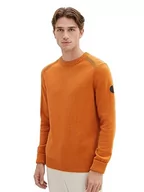 Swetry męskie - TOM TAILOR sweter męski, 32752 – Tomato Cream Orange Melange, 3XL - miniaturka - grafika 1