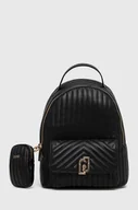 Plecaki - Liu Jo plecak AF2221.E0426 damski kolor czarny mały gładki - miniaturka - grafika 1