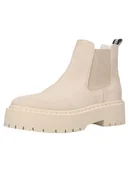 Botki damskie - Steve Madden Skórzane sztyblety w kolorze beżowym - miniaturka - grafika 1