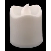 Świece - Świeca LED ciepły biały 4,5 x 3,8 cm biała - miniaturka - grafika 1