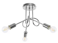 Lampy sufitowe - Chromowany loftowy żyrandol supeł - A619 E9-A48 - miniaturka - grafika 1