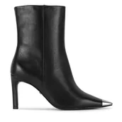 Botki damskie - Botki Gino Rossi FLORI-116021 Czarny - miniaturka - grafika 1