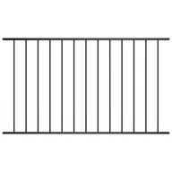 Akcesoria do urządzeń ogrodniczych - shumee Panel ogrodzeniowy kryta proszkowo stal 1,7x1 m czarny - miniaturka - grafika 1