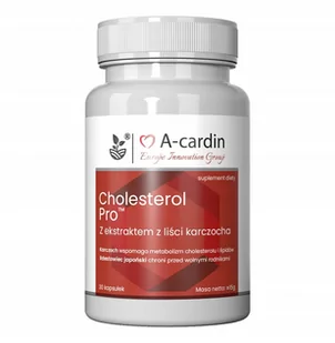 A-cardin Cholesterol Serce karczoch, 30 kaps. - Witaminy i minerały - miniaturka - grafika 1