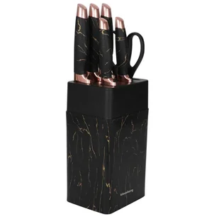 ZESTAW NOŻY KUCHENNYCH W STOJAKU Z OSTRZAŁKĄ KLAUSBERG KB-7770 - Noże kuchenne - miniaturka - grafika 1