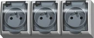 Gniazdka elektryczne - Ospel Ospel Fala - gniazdo potrójne GNH-3HZ/00/d - miniaturka - grafika 1