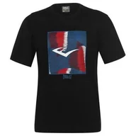 Koszulki męskie - Everlast E Logo, koszulka męska, czarna, Rozmiar M - miniaturka - grafika 1