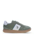 Trampki męskie - U.S. Polo Assn. Sneakersy w kolorze zielonym - miniaturka - grafika 1