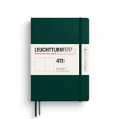 Notesy i bloczki - Notatnik Leuchtturm1917 A5, 411 stron, gładki, Forest Green - miniaturka - grafika 1
