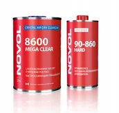 Chemia warsztatowa - Novol 8600 Lakier bezbarwny Clear Połysk 1L 0,5L utw 1h w 20st - miniaturka - grafika 1