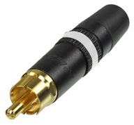 Inne akcesoria audio-wideo - Neutrik Neutrik REAN NYS 373-9 - REAN phono / RCA Connector in Metal Housing (D-form) with white Coding and gold-plated Contacts - miniaturka - grafika 1