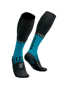 COMPRESSPORT Skarpety kompresyjne FULL SOCKS WINTER RUN mosaic blue - Skarpetki sportowe męskie - miniaturka - grafika 1