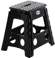 Taborety i hokery - Składany Stołek Czarny Kuchenny Antypoślizgowy B1-N04 - miniaturka - grafika 1