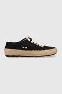 Espadryle damskie - Emu Australia espadryle Agonis Organic kolor czarny W12883.BLAK - miniaturka - grafika 1