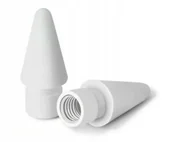 Ołówki - Qiktech Wymienna Końcówka Do Apple Pencil 1 I 2 Generacji Pencil Tips Ipad (Biała) - miniaturka - grafika 1