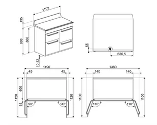 Kuchenka elektryczna Kuchnia z płytą indukcyjną SMEG TR4110IX2 - Kuchenki elektryczne - miniaturka - grafika 4