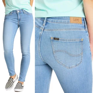 Lee Scarlett Skinny Light Florin Rurki W28 L31 - Spodnie damskie - miniaturka - grafika 1