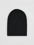 Czapki damskie - Reserved - Czapka z wiskozą - czarny - miniaturka - grafika 1