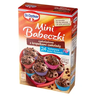 Dr. Oetker Dr Oetker DR OETKER MINI BABECZKI CZEKOLADOWE Z KROPELKAMI CZEKOLADY 245 G zakupy dla domu i biura 71085922 - Dania w proszku - miniaturka - grafika 1