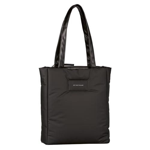 TOM TAILOR bags Patti damska torba na ramię z zamkiem błyskawicznym, średnia, czarna, czarny, moda