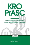 Prawo - KRO. PrASC. Kodeks rodzinny i opiekuńczy. Prawo o aktach stanu cywilnego wyd. 31 - Opracowanie zbiorowe - miniaturka - grafika 1