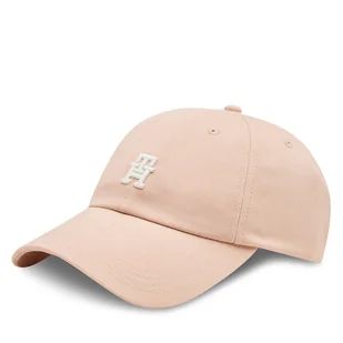 Czapka z daszkiem Tommy Hilfiger Utility Soft Cap AW0AW16363 Różowy - Czapki damskie - miniaturka - grafika 1